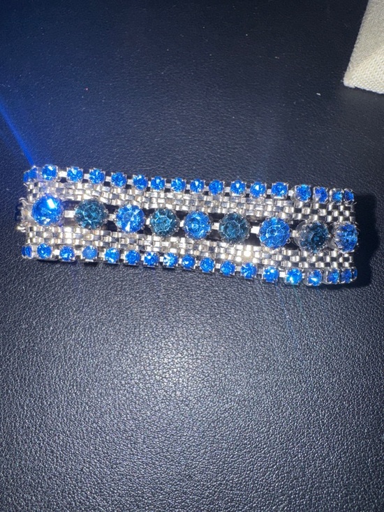 Albert Weiss Jewelry - Vintage Weiss Blue Crystal Statement Bracelet